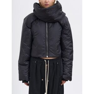 DRKSHDW Cropped Puffer Jacket with Oversized Collar Women BLACK Coats & Jackets